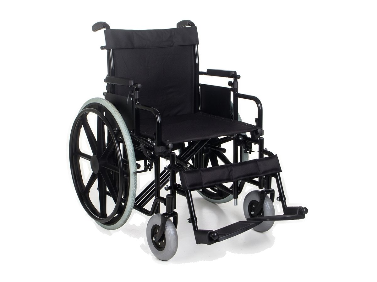 Foldable Self-Propelled Wheelchair - Front 3/4 view